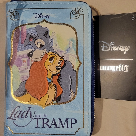 NWT Disney Loungefly Lady Tramp book purse wallet - Picture 3 of 14